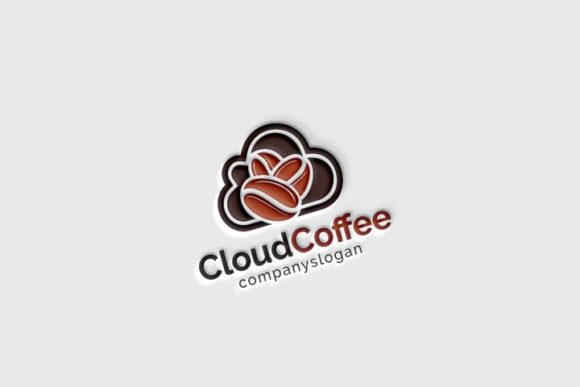 Cloud Coffee Logo: Premium Vector Design for Modern Brands