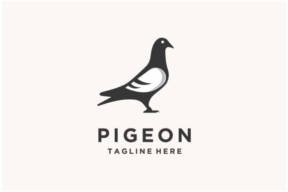Pigeon Bird Logo Design Illustration for Custom Branding