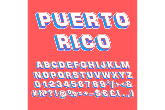 Revitalizing Brand Identity with the Puerto Rico Vintage Vector Alphabet Set
